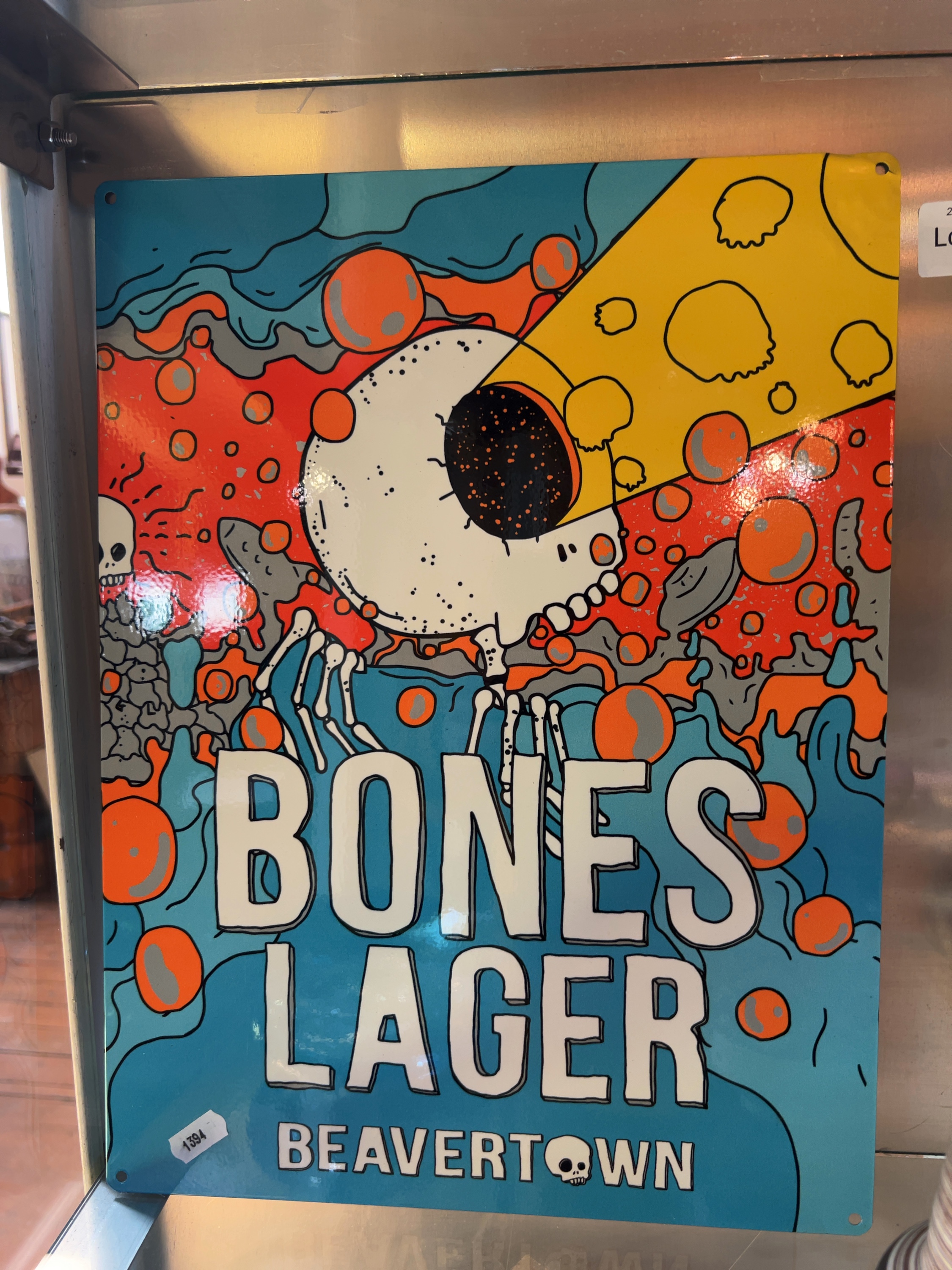 Beavertown Brewery Bones Lager Advertising Sign