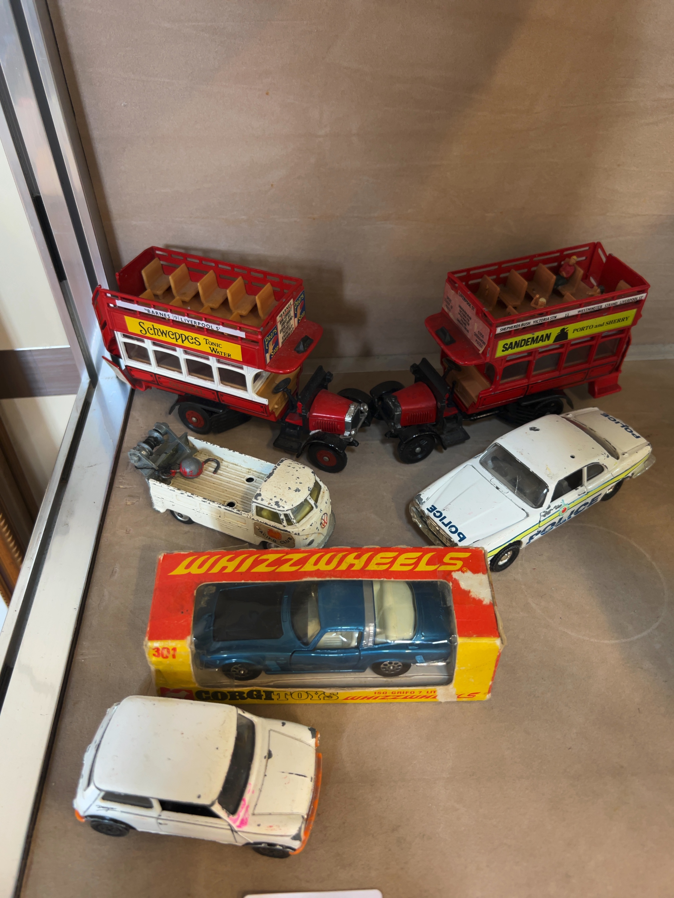 Six Corgi Die-Cast Model Vehicles including Boxed Iso Grifo 7 Litre