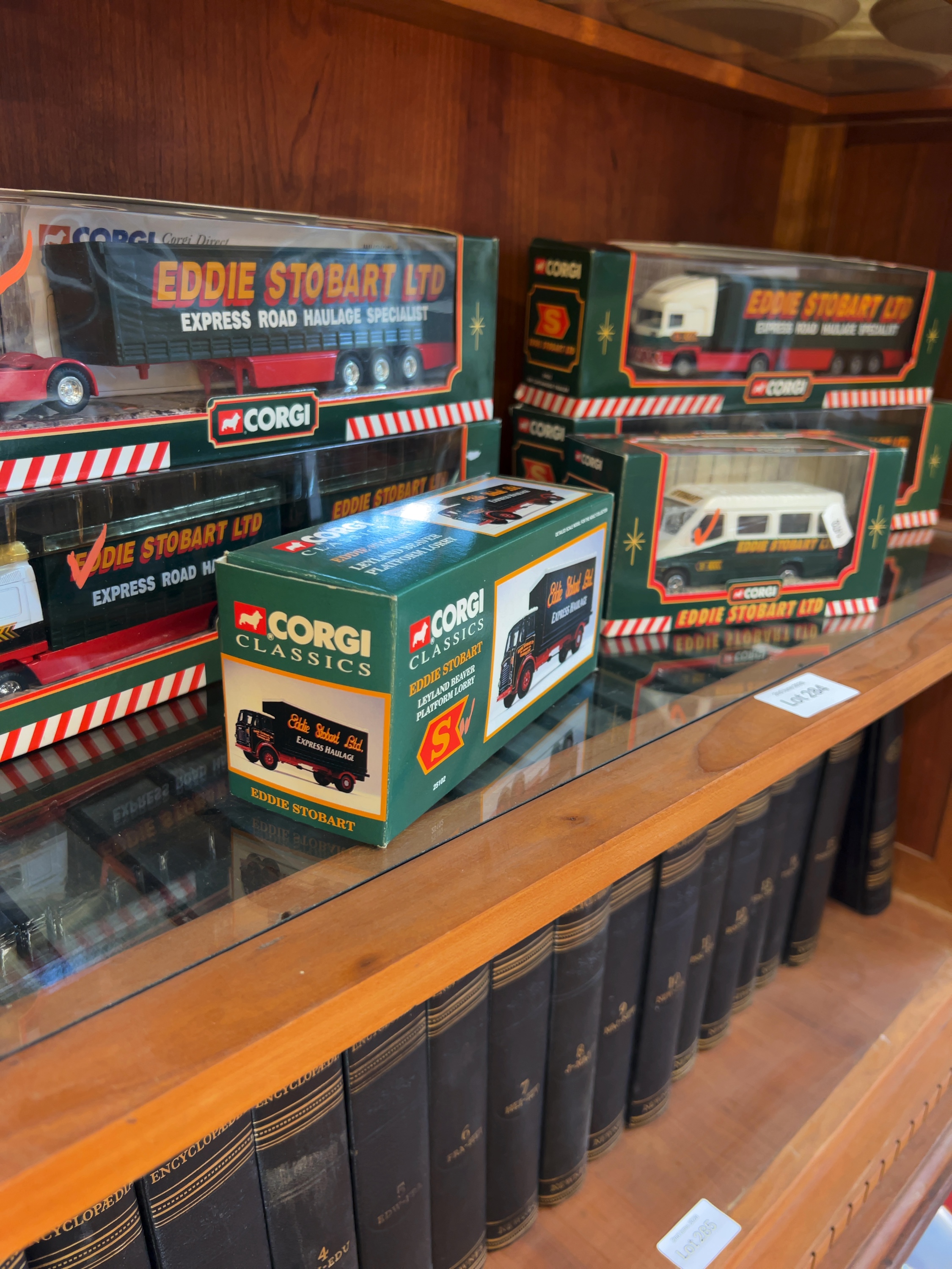 A Collection of Corgi Eddie Stobart Die-cast Model Commercial Vehicles