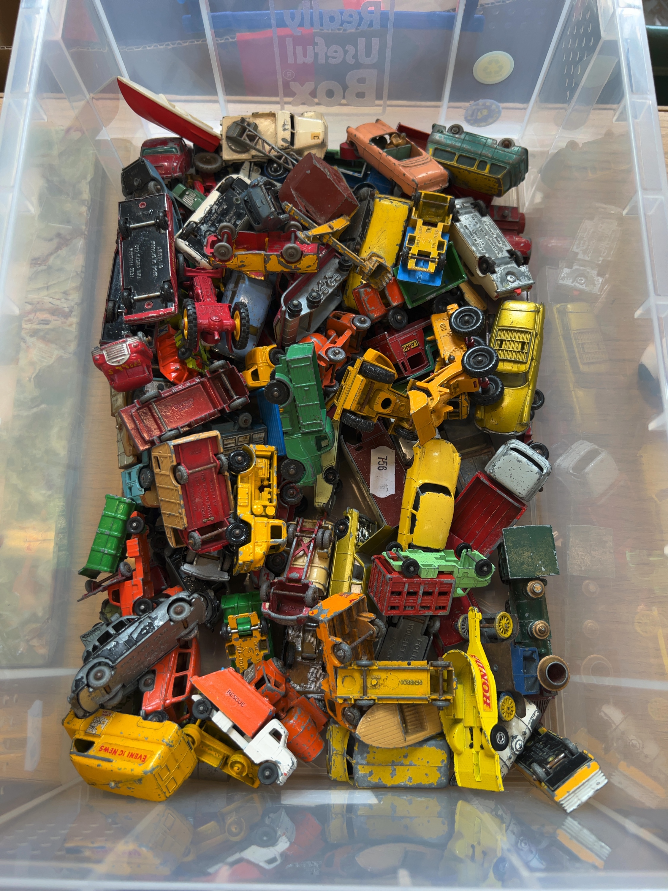A Large Collection of Vintage Die-Cast Toy Vehicles, Including Matchbox by Lesney and Tuf-Toys