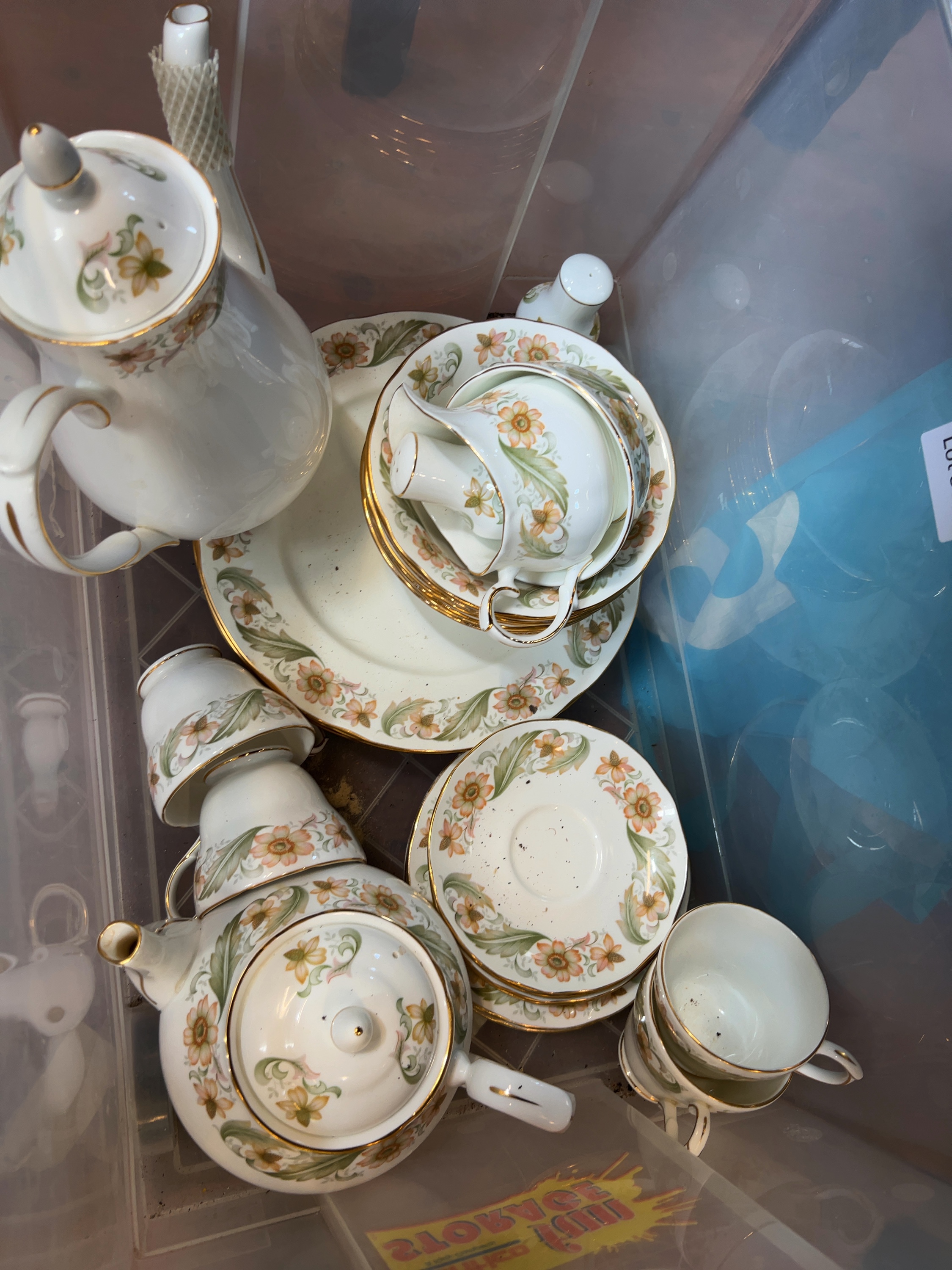 A Duchess Bone China Tea and Coffee Service in the Greensleeves Pattern