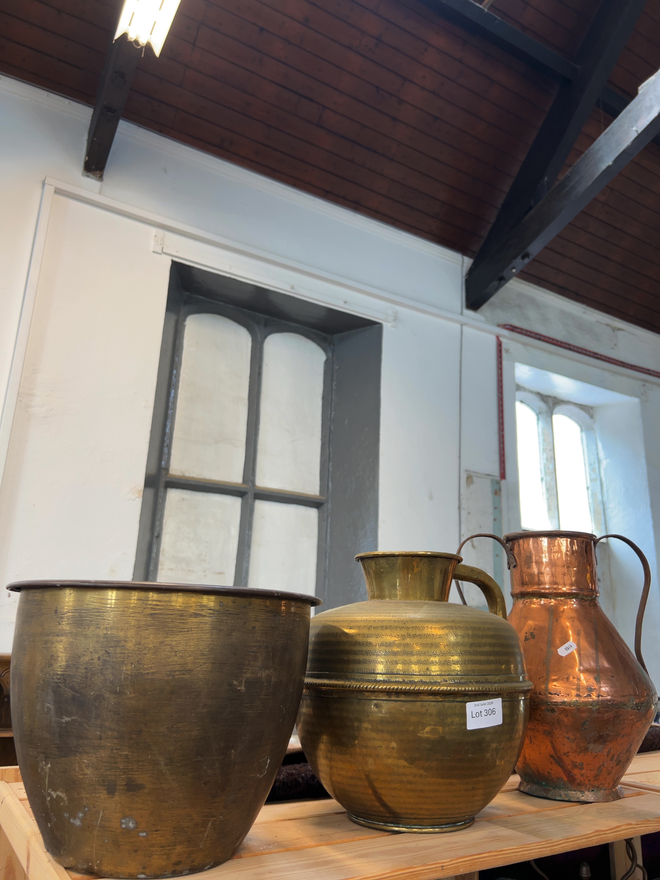 Assorted Antique and Vintage Copper and Brass Vessels