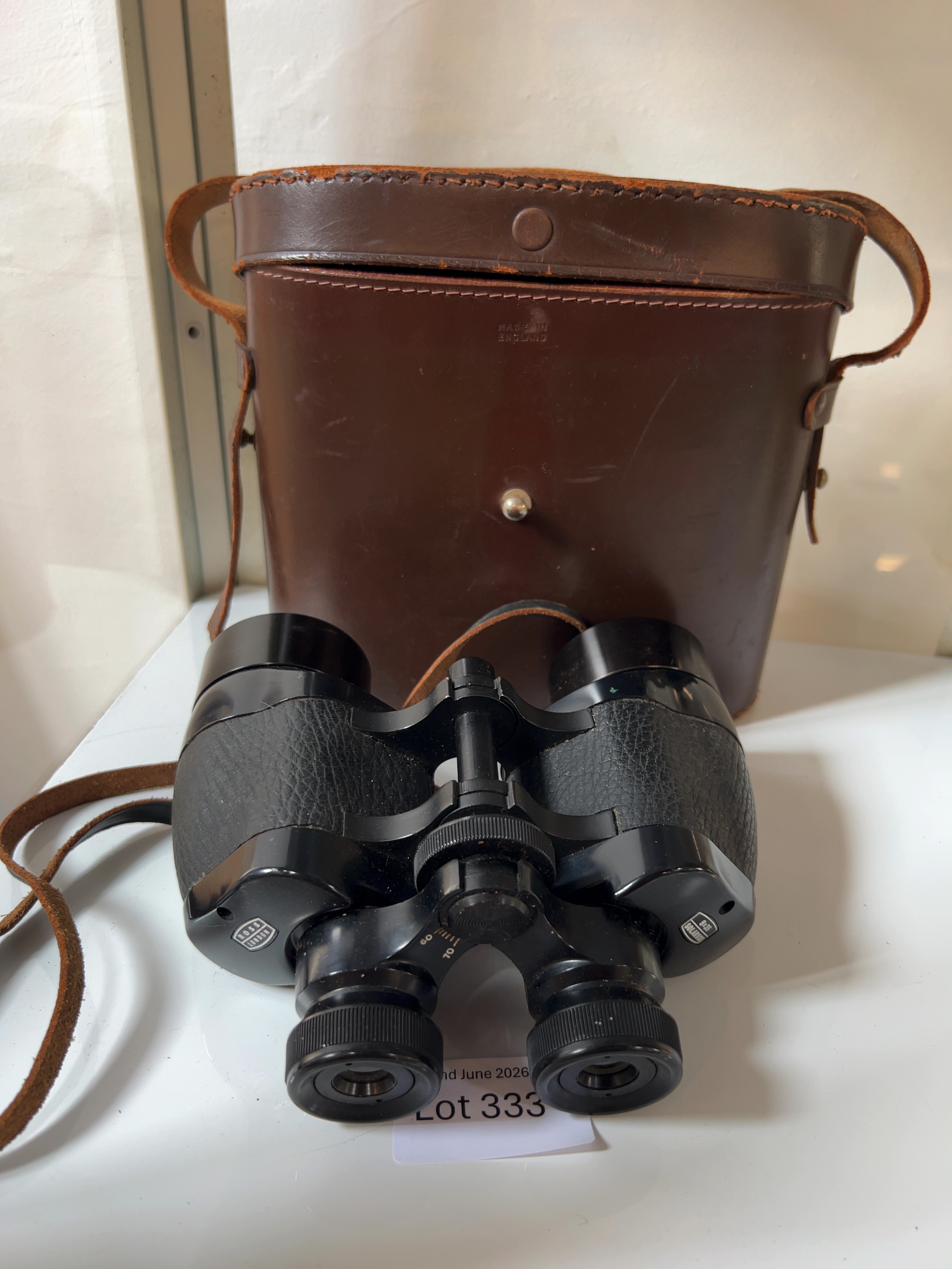 A Pair of Ross London Solaross 9 x 35 Binoculars with Leather Case