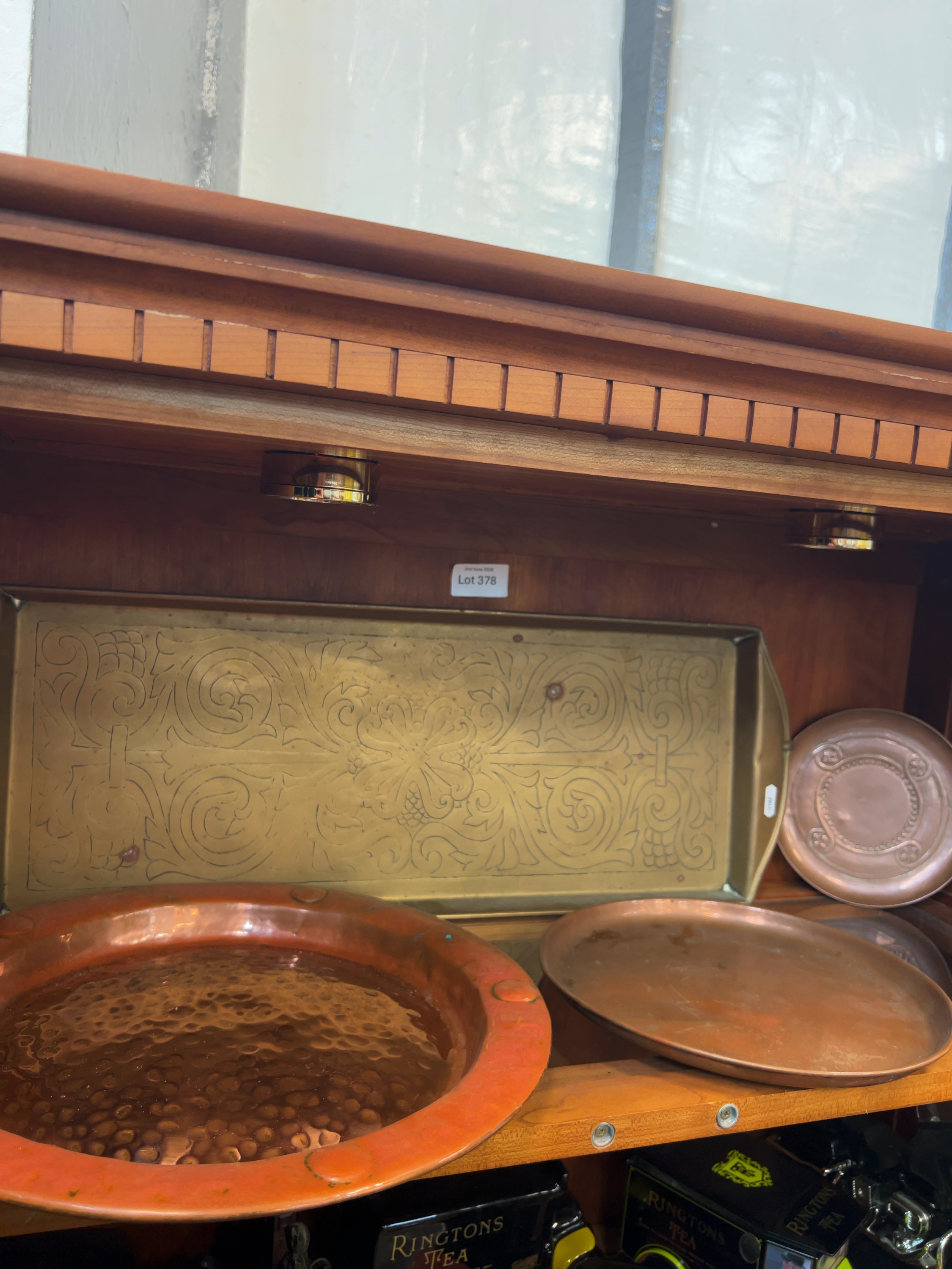 A Collection of Arts & Crafts style copper and brass metalware