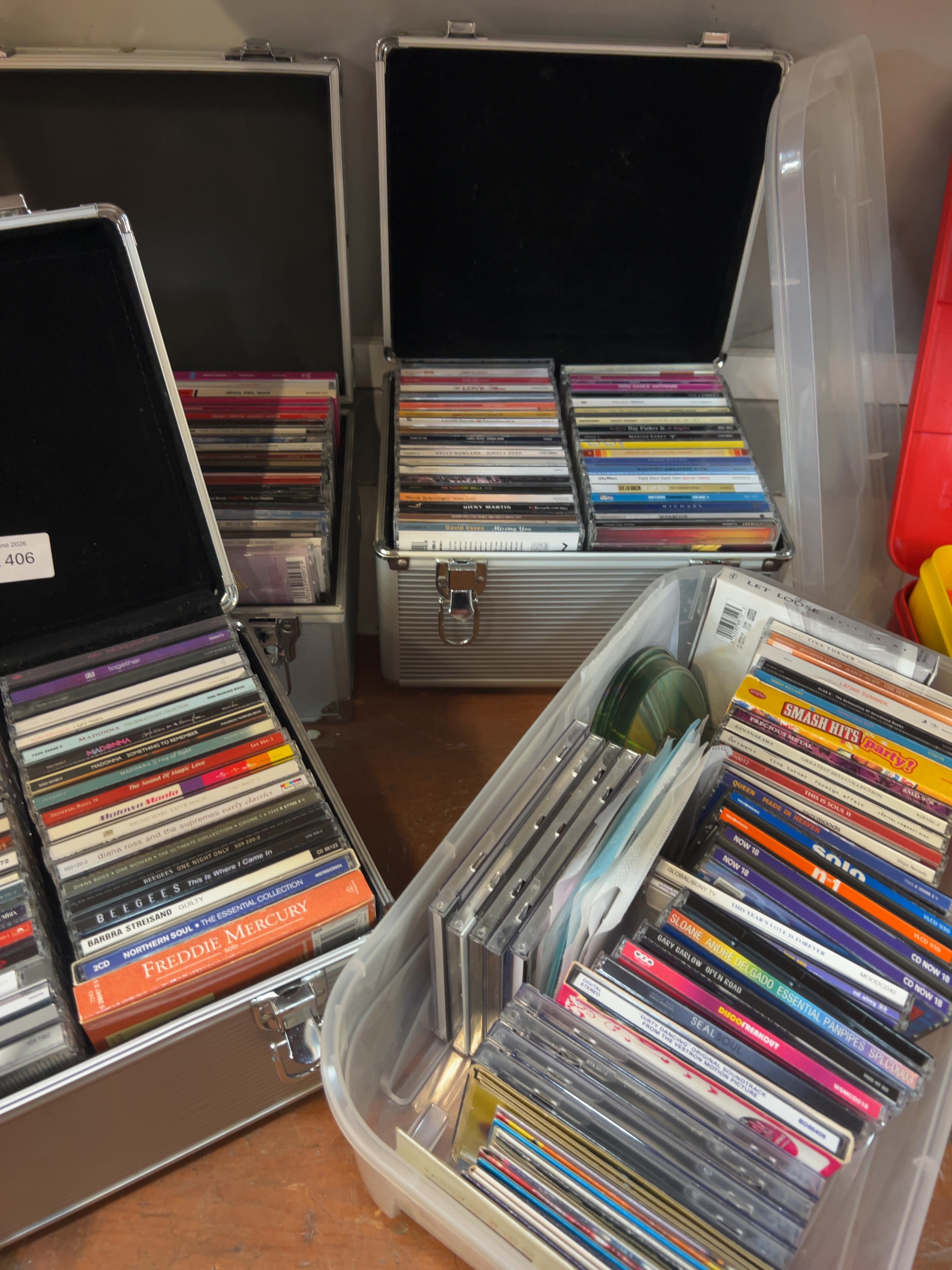 Lot 406 - A Large Collection of Pop, Soul and R&B Compact Discs and Aluminium Storage Cases