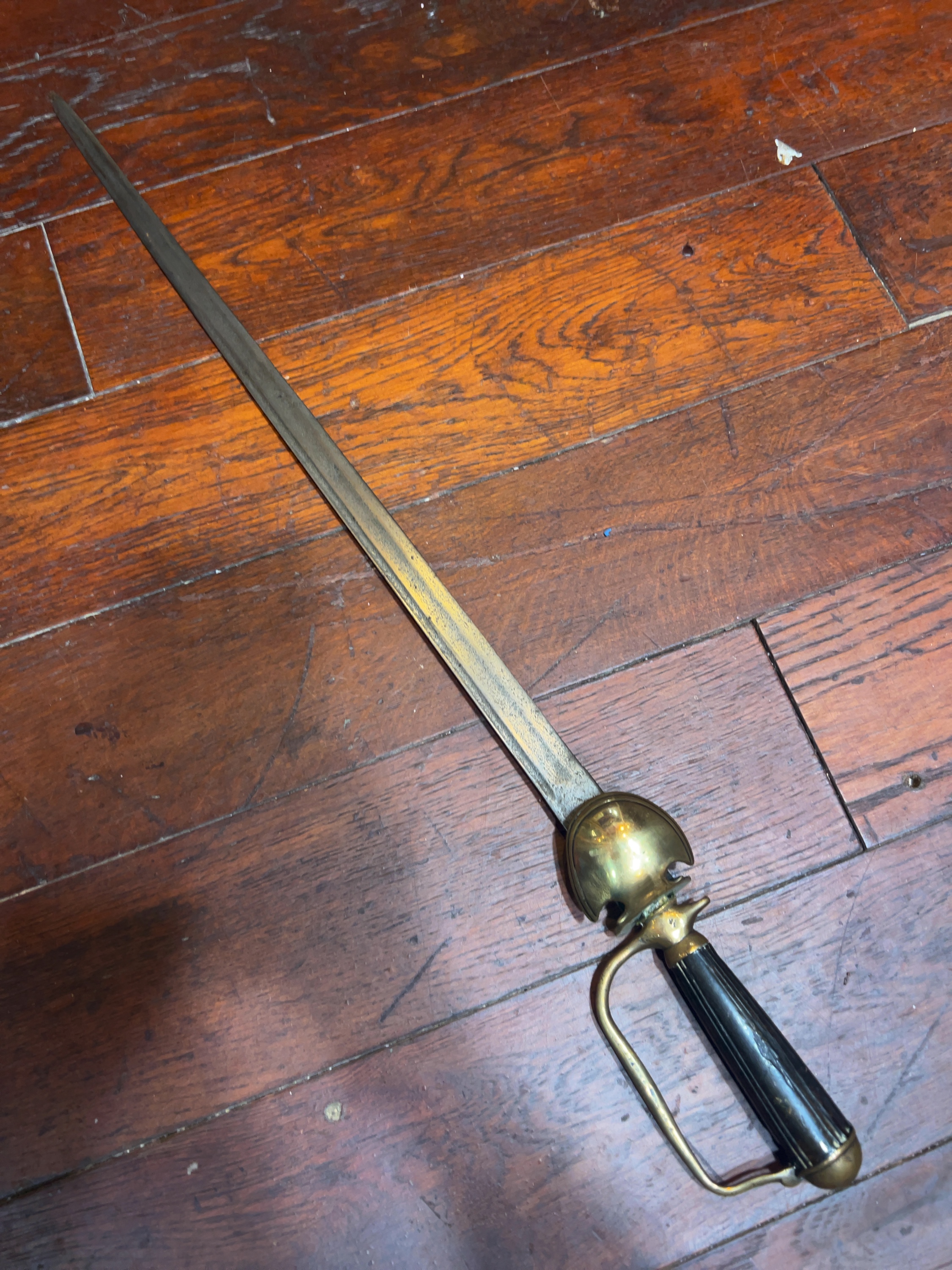 18th Century Brass Hilted Smallsword