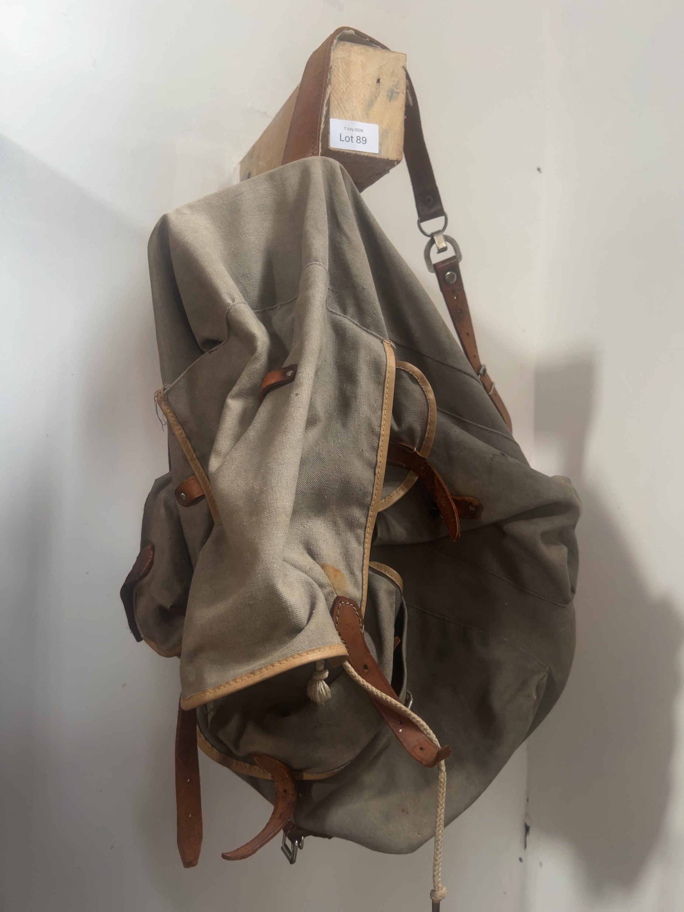 Post-War French Army Style Mountain Rucksack, circa 1950s