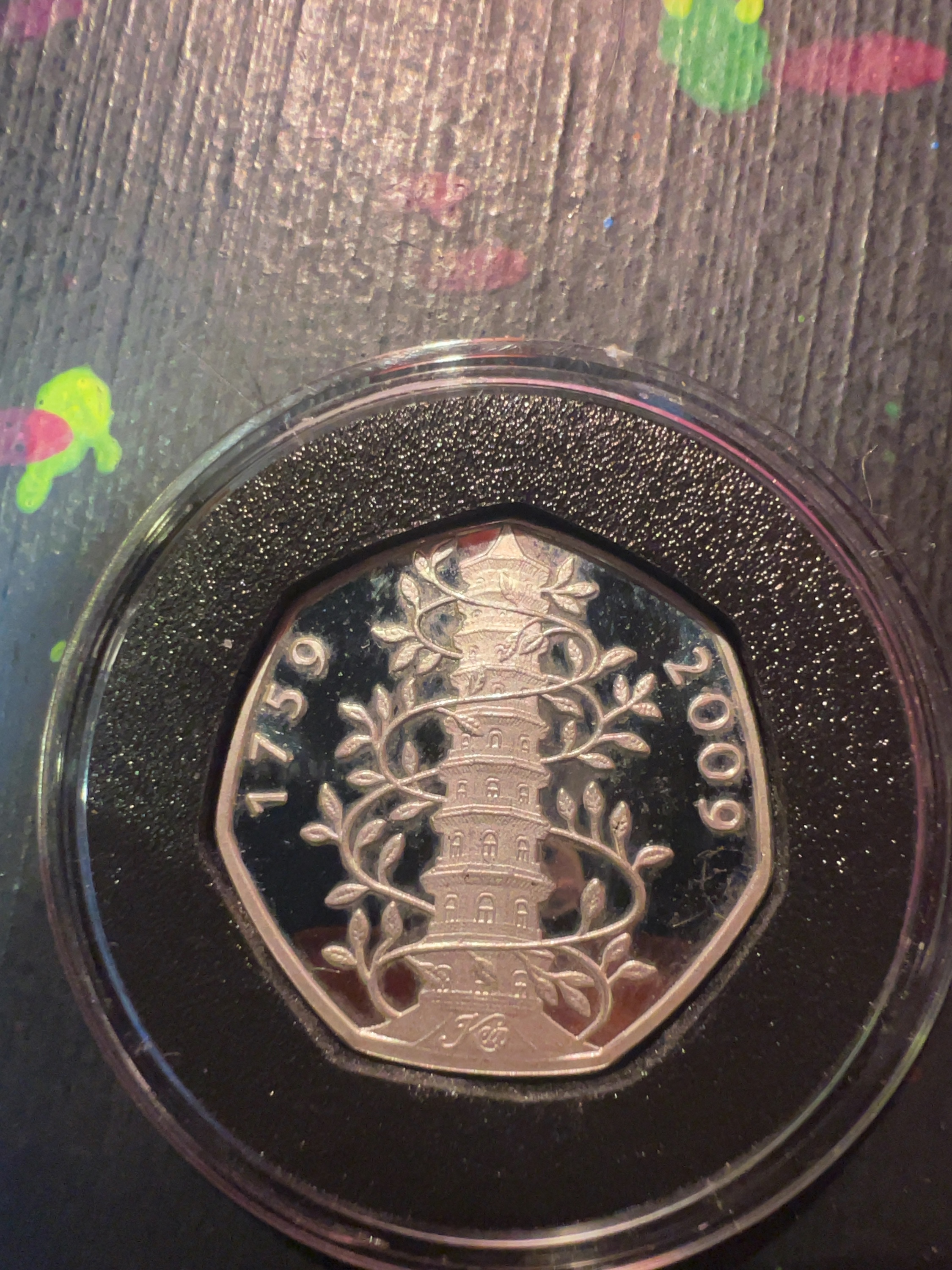 UK 2009 Kew Gardens 50p Proof Coin
