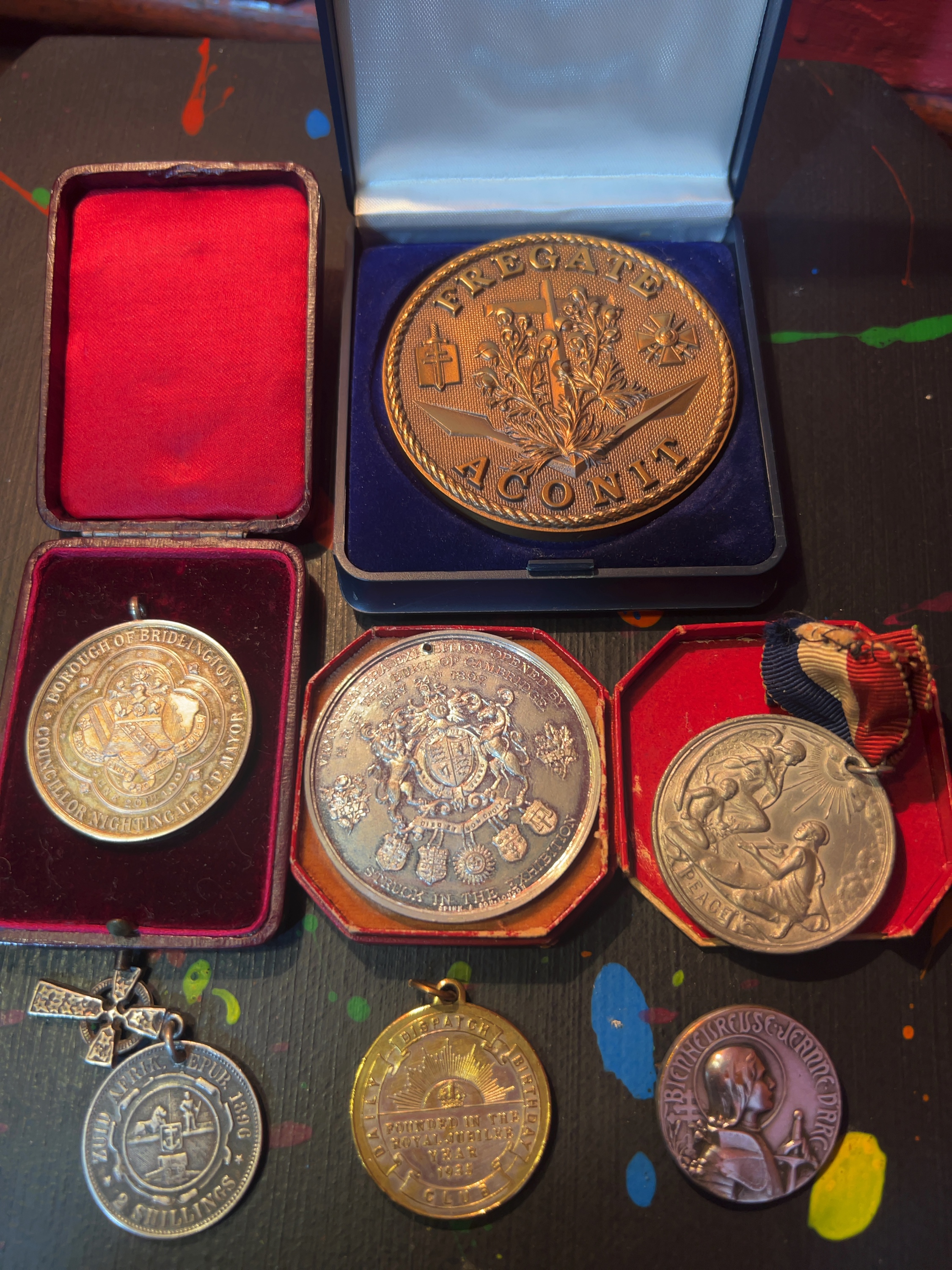 UK, FR, and ZA Commemorative Medals and Coinage collection, 1896-1935