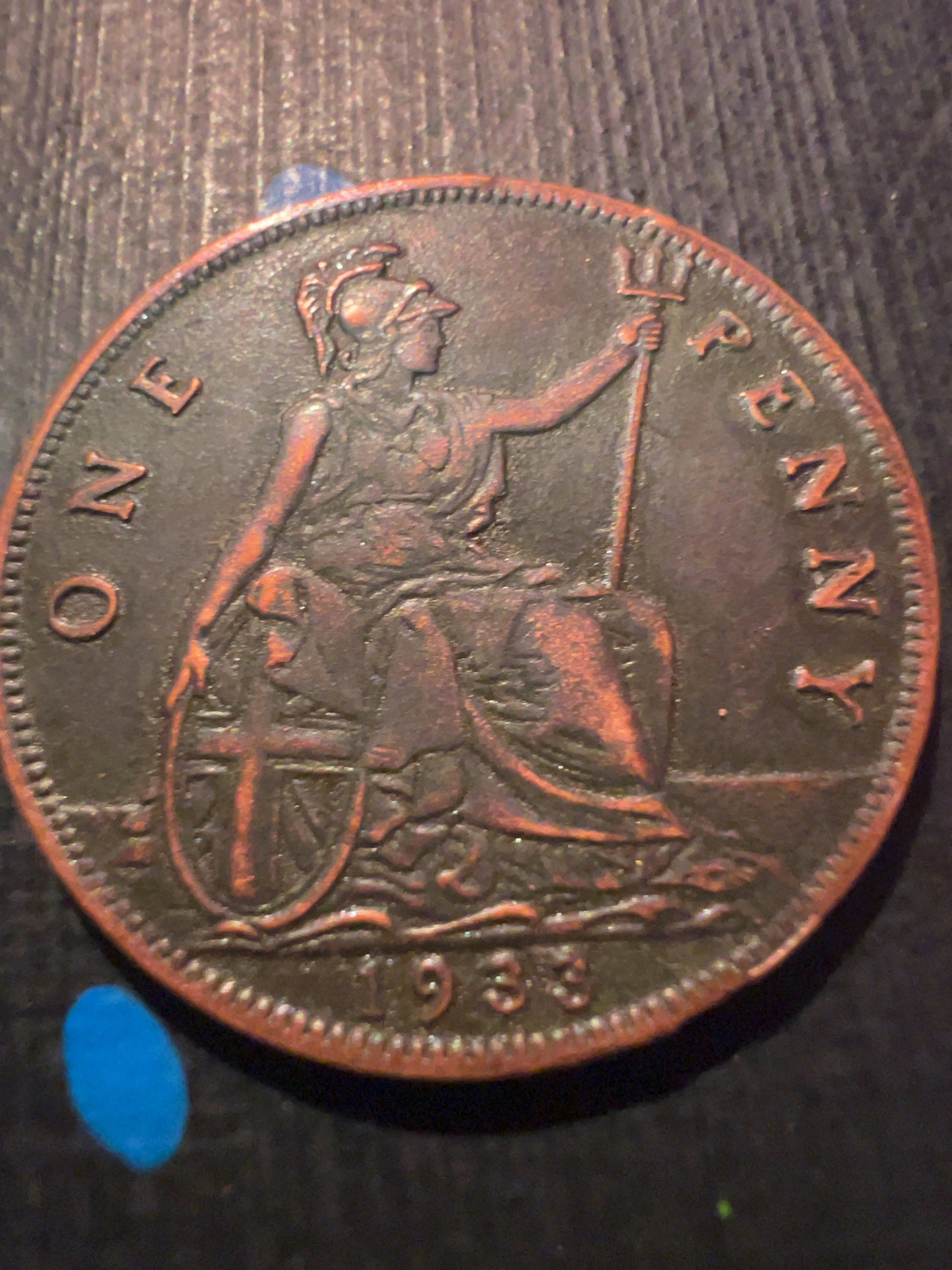 Possible UK George V Bronze One Penny, 1933
