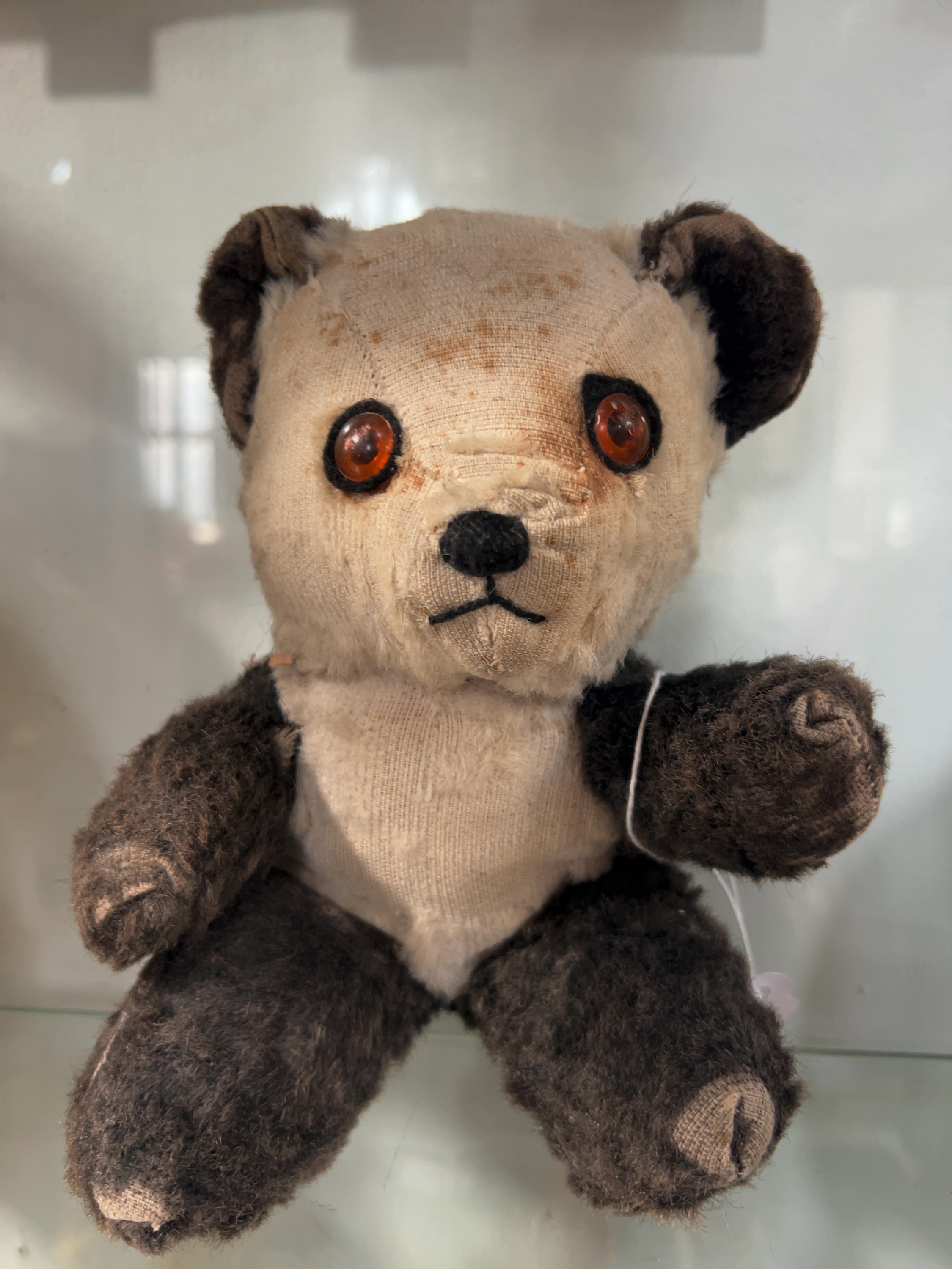 Mid-20th Century Mohair Panda Teddy Bear