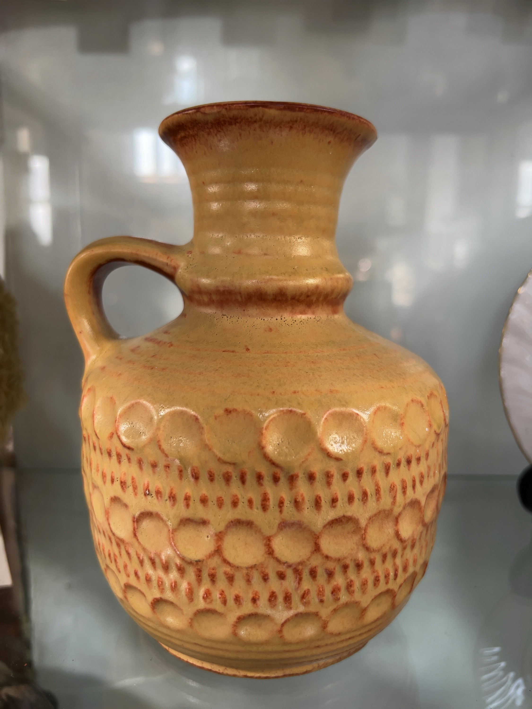 Mid-Century West German Ceramic Pitcher Vase