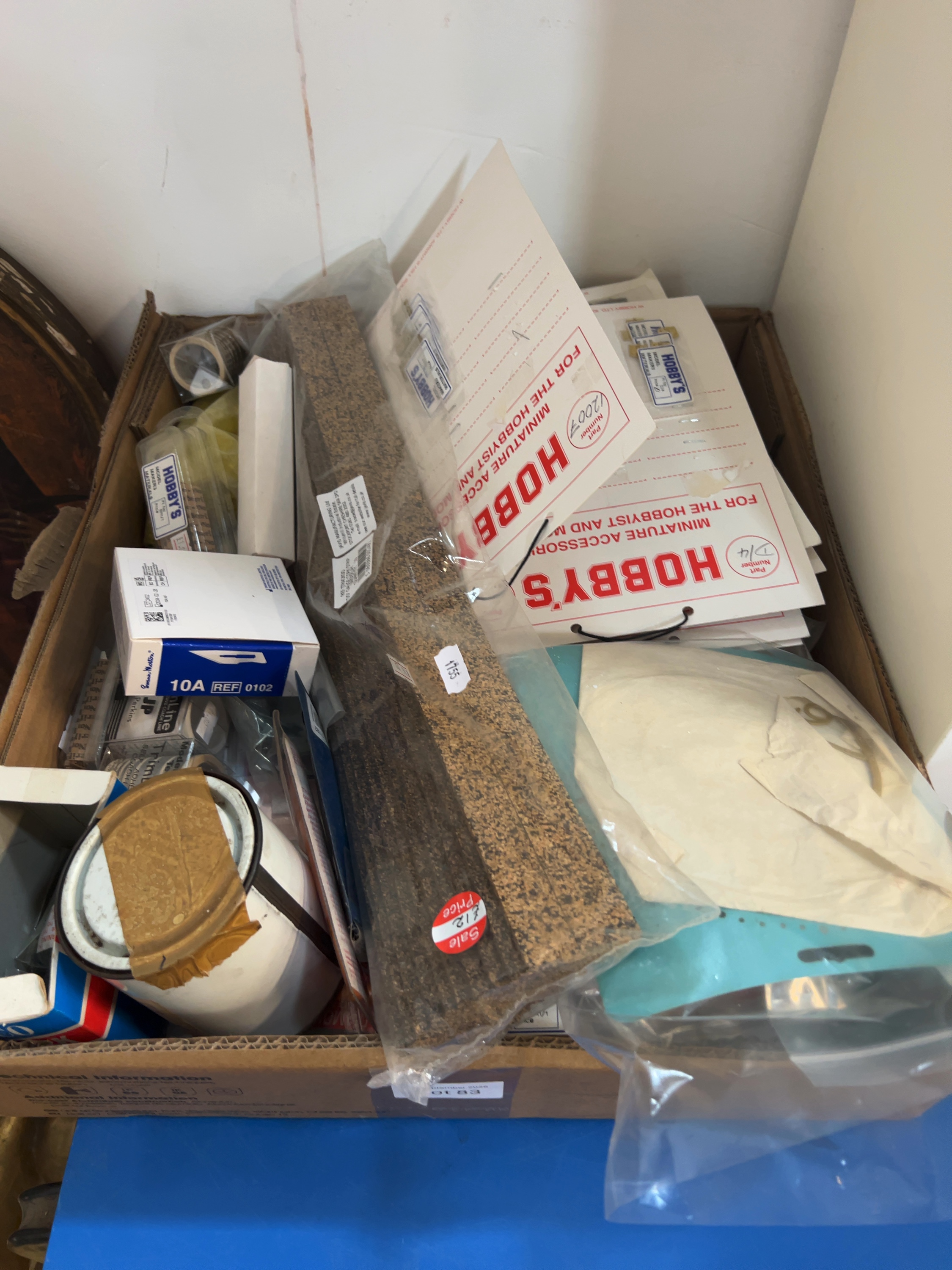 Vintage Model Railway and Miniature Crafting Supplies including Javis Cork Underlay and Hobby's Accessories