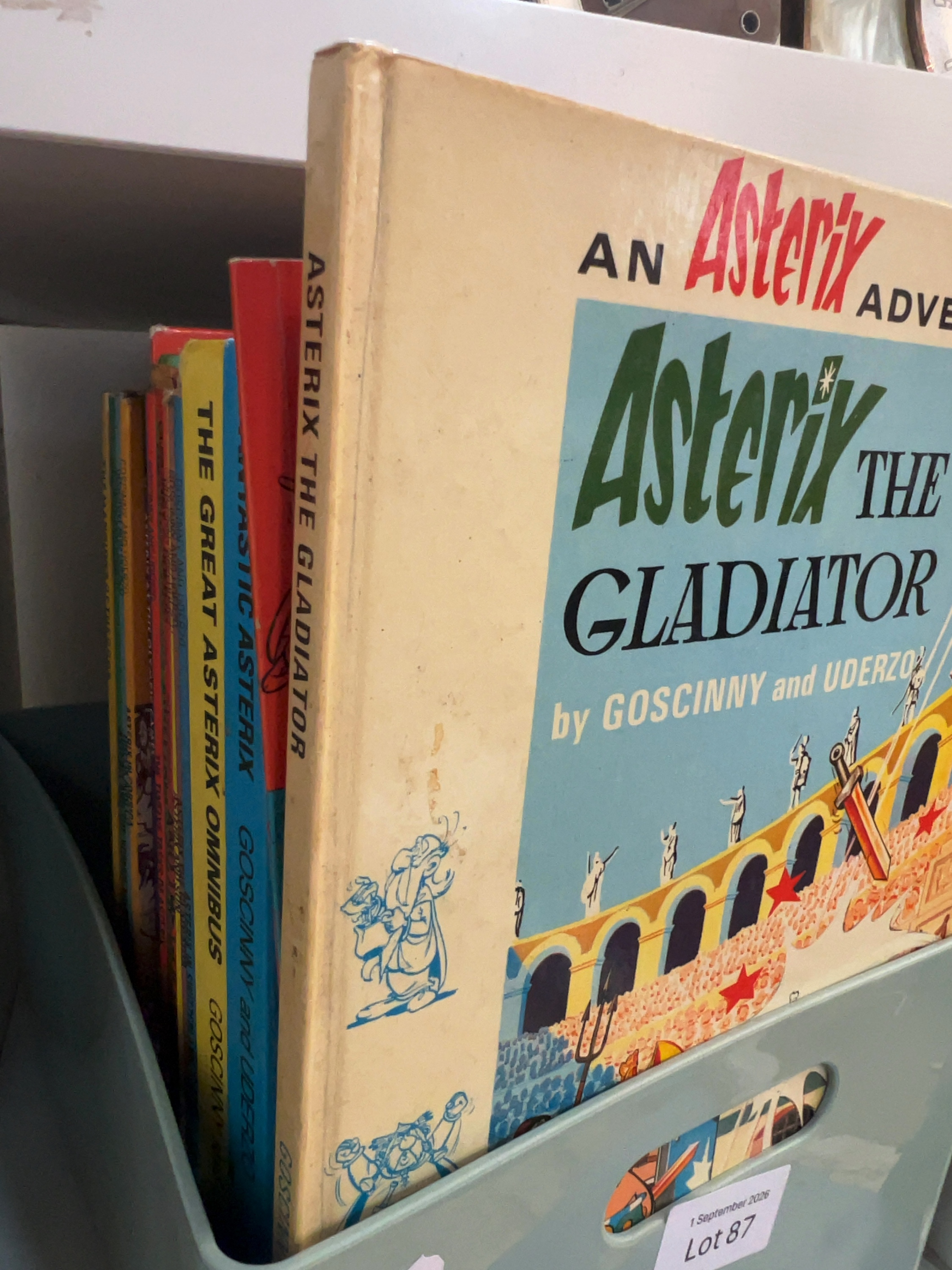 Eighteen Vintage English Language Asterix Comic Albums by Goscinny and Uderzo inc. The Great Asterix Omnibus