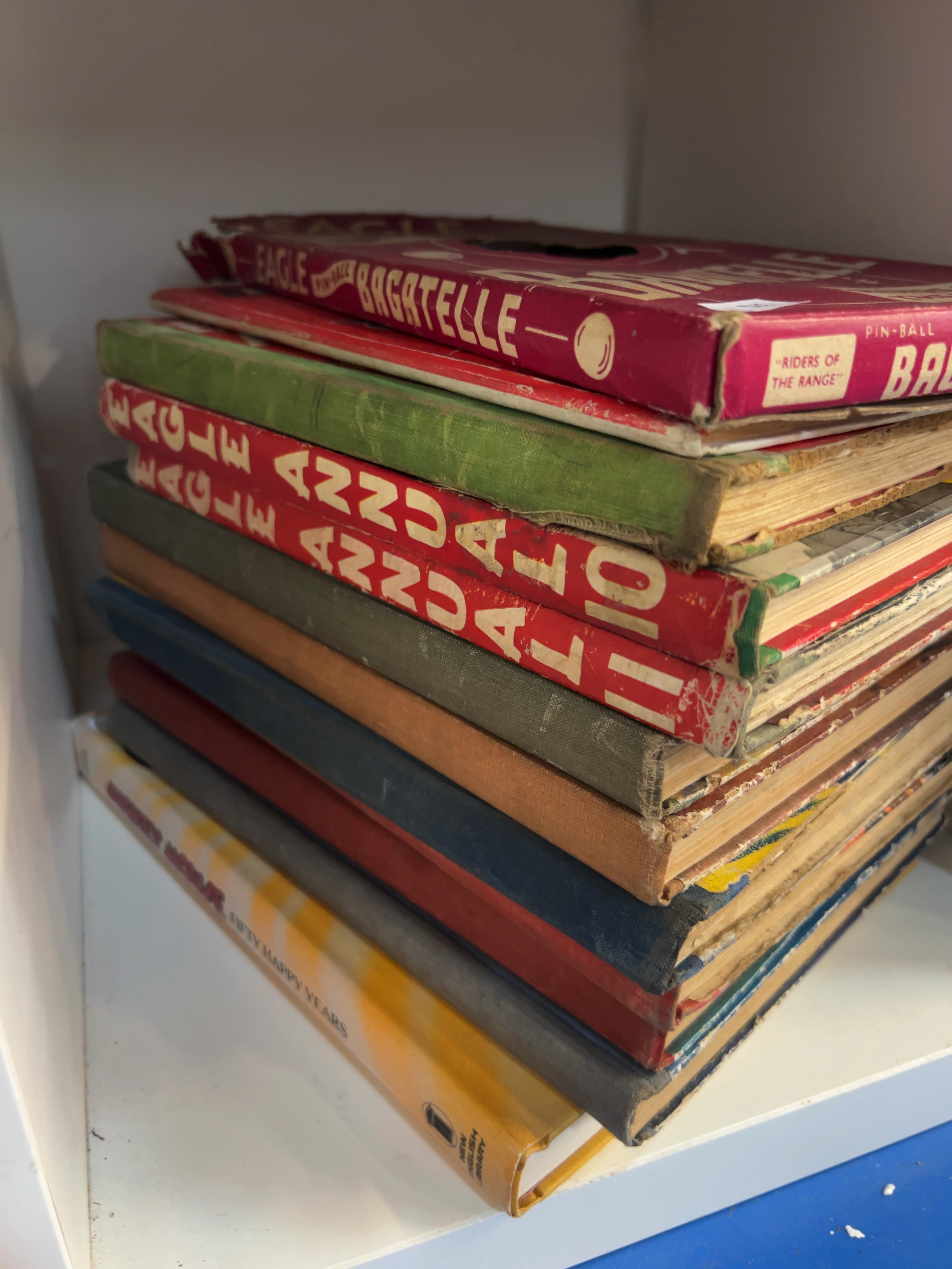 Twelve Vintage Hardcover Children's Annuals including Lion, Eagle, and Tiger Titles