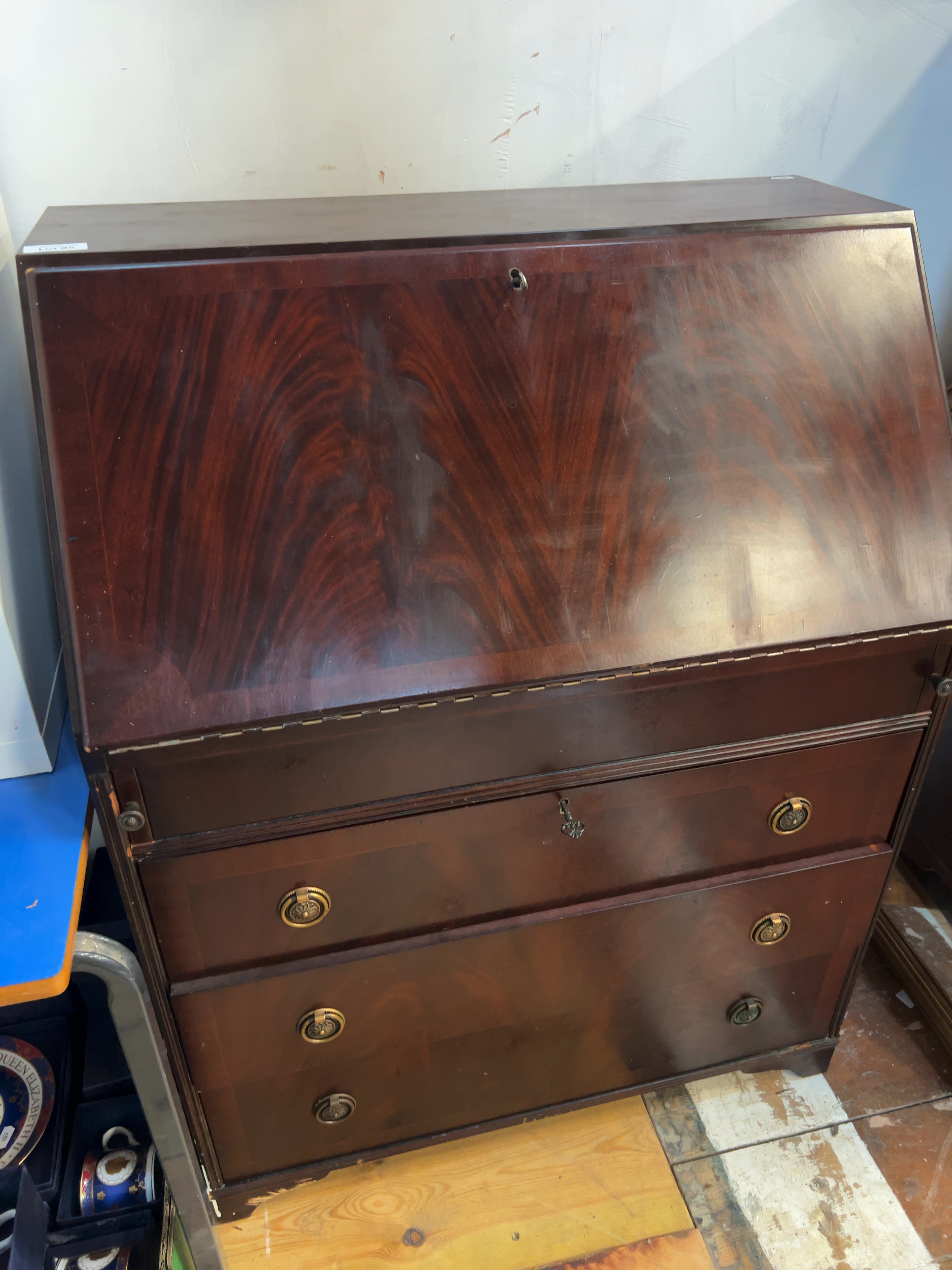 Mid-20th Century Beresford & Hicks Georgian-Style Mahogany Bureau