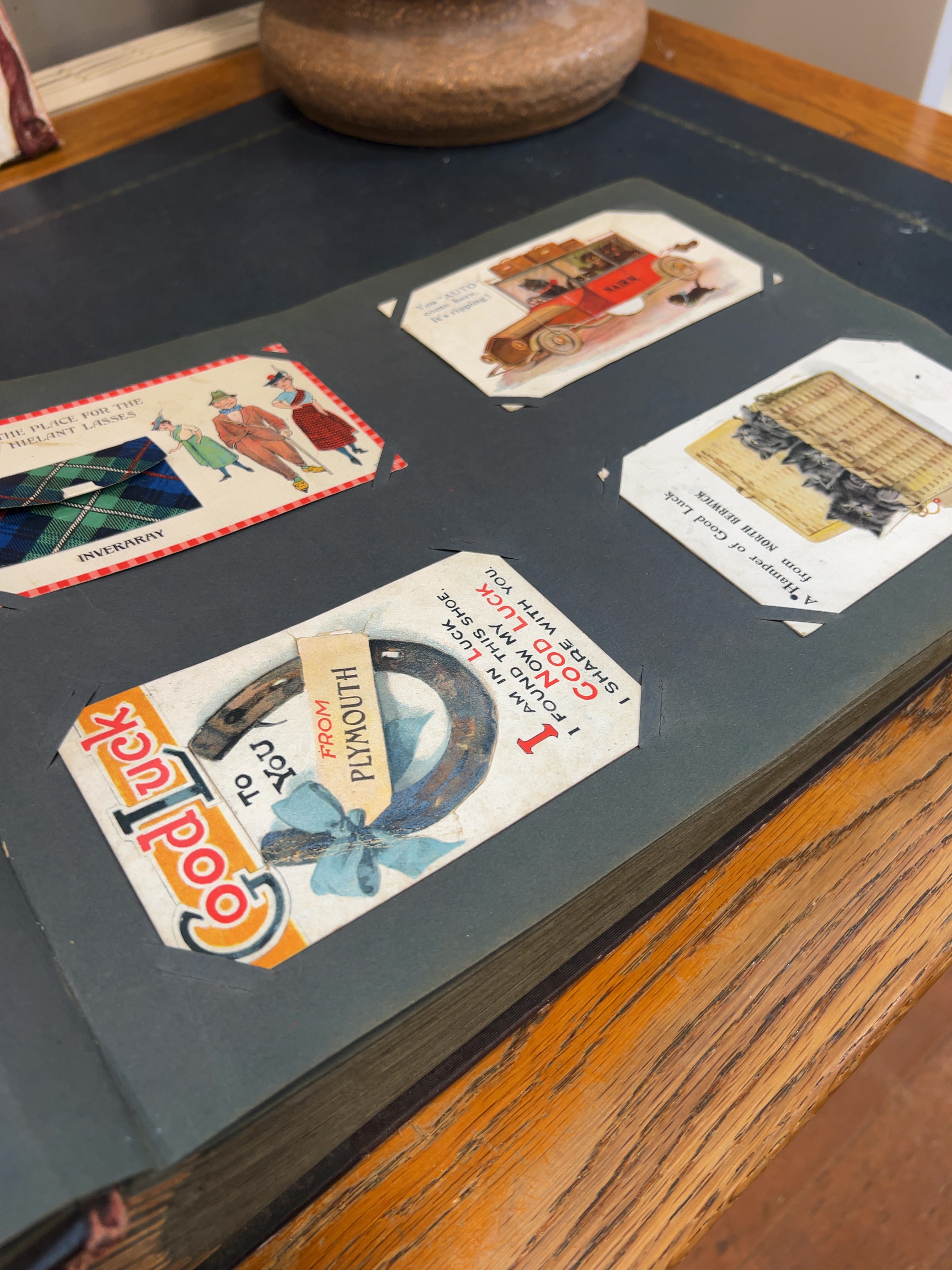 Early 20th Century Paper and Card Postcard Album Including Mabel Lucie Attwell Signed Illustrations