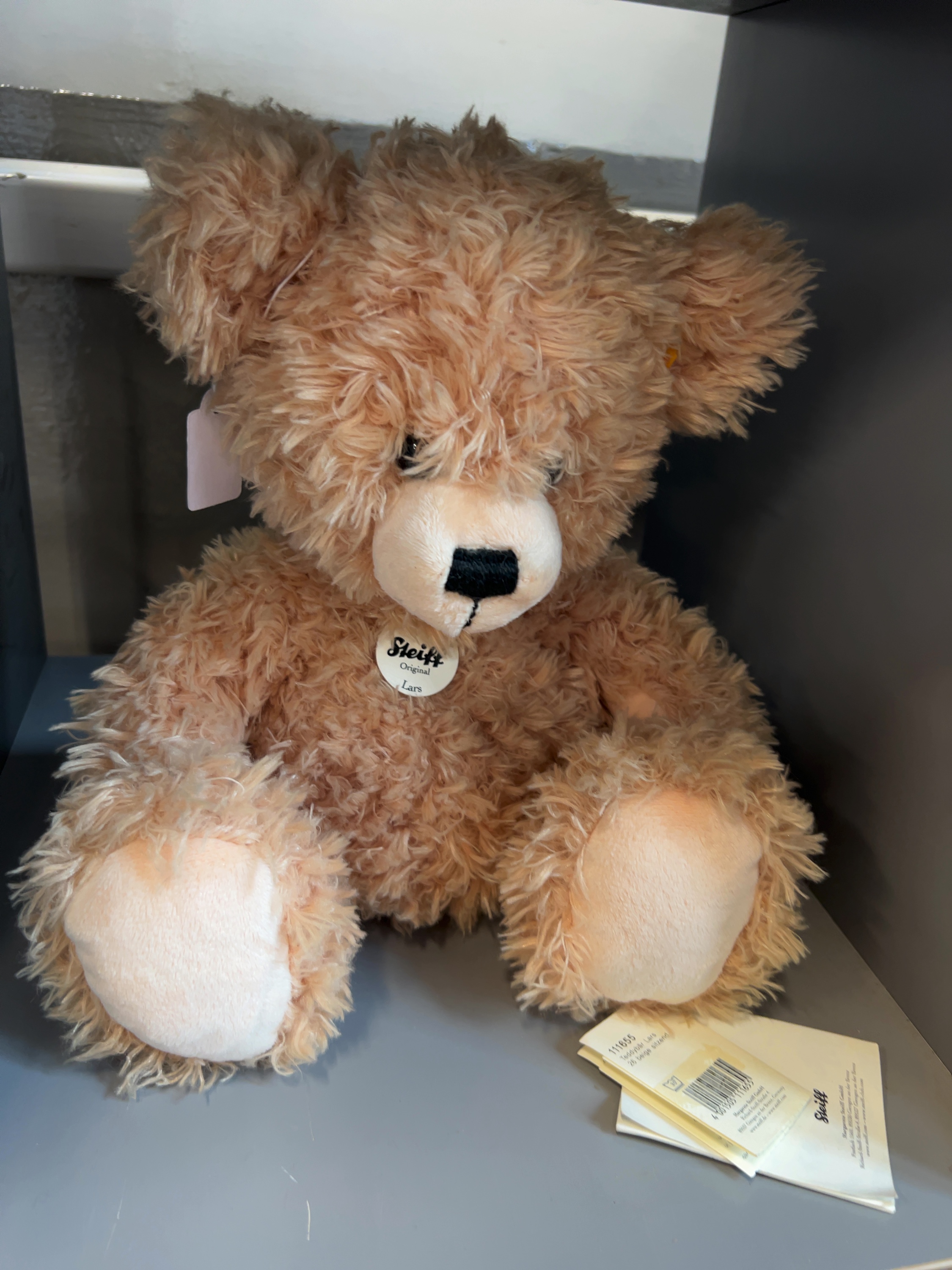 Modern Steiff Lars Beige Plush Teddy Bear