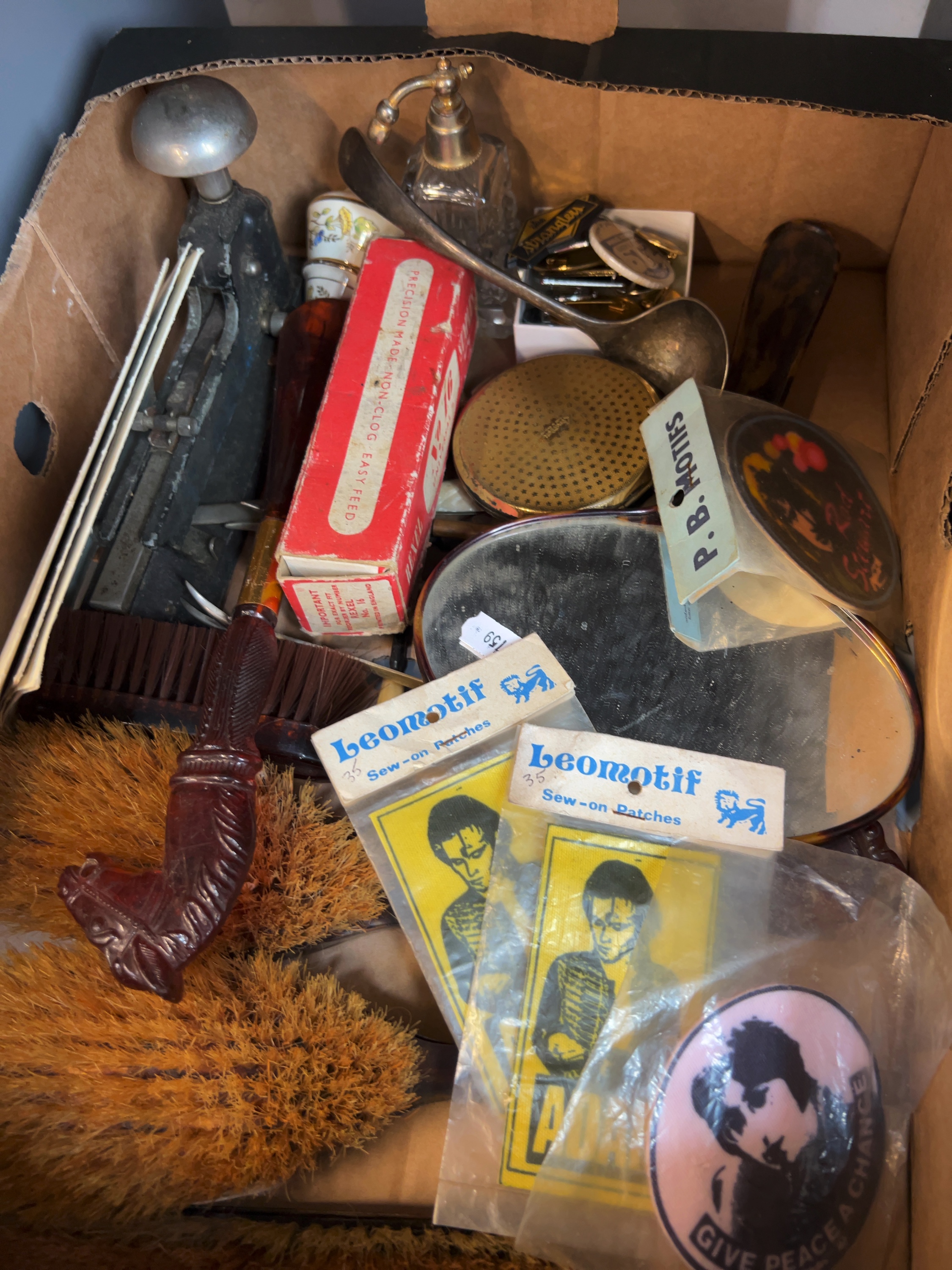 Late 20th-century Grooming and Stationery Items including Rexel Staples and 1980s Music Memorabilia