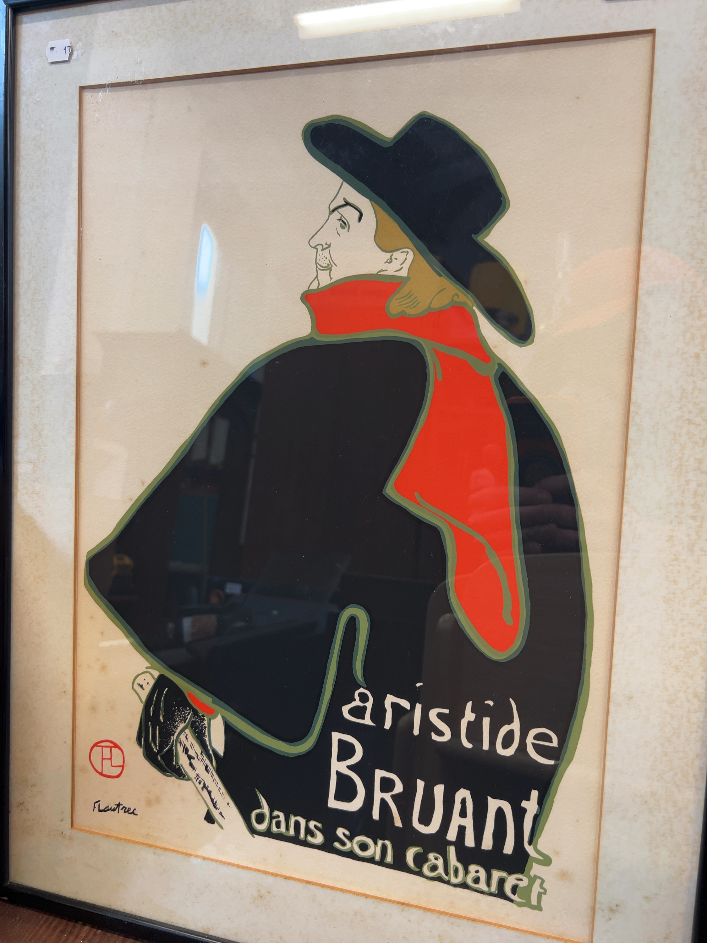 Henri de Toulouse-Lautrec Aristide Bruant Screen Print