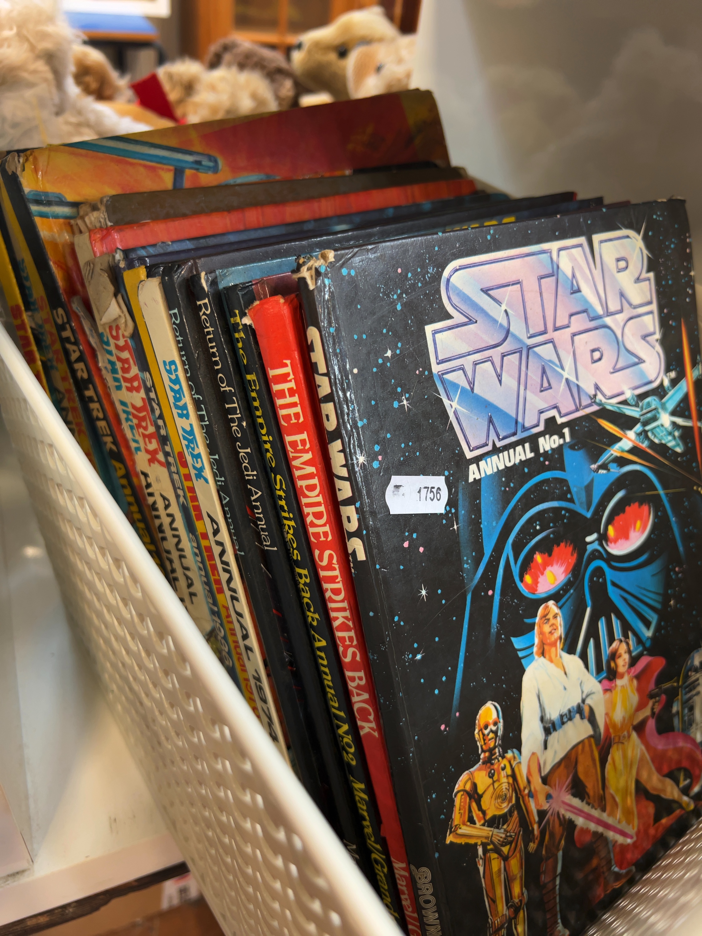 Thirteen Vintage Star Wars and Star Trek Annuals including Star Wars Annual No. 1