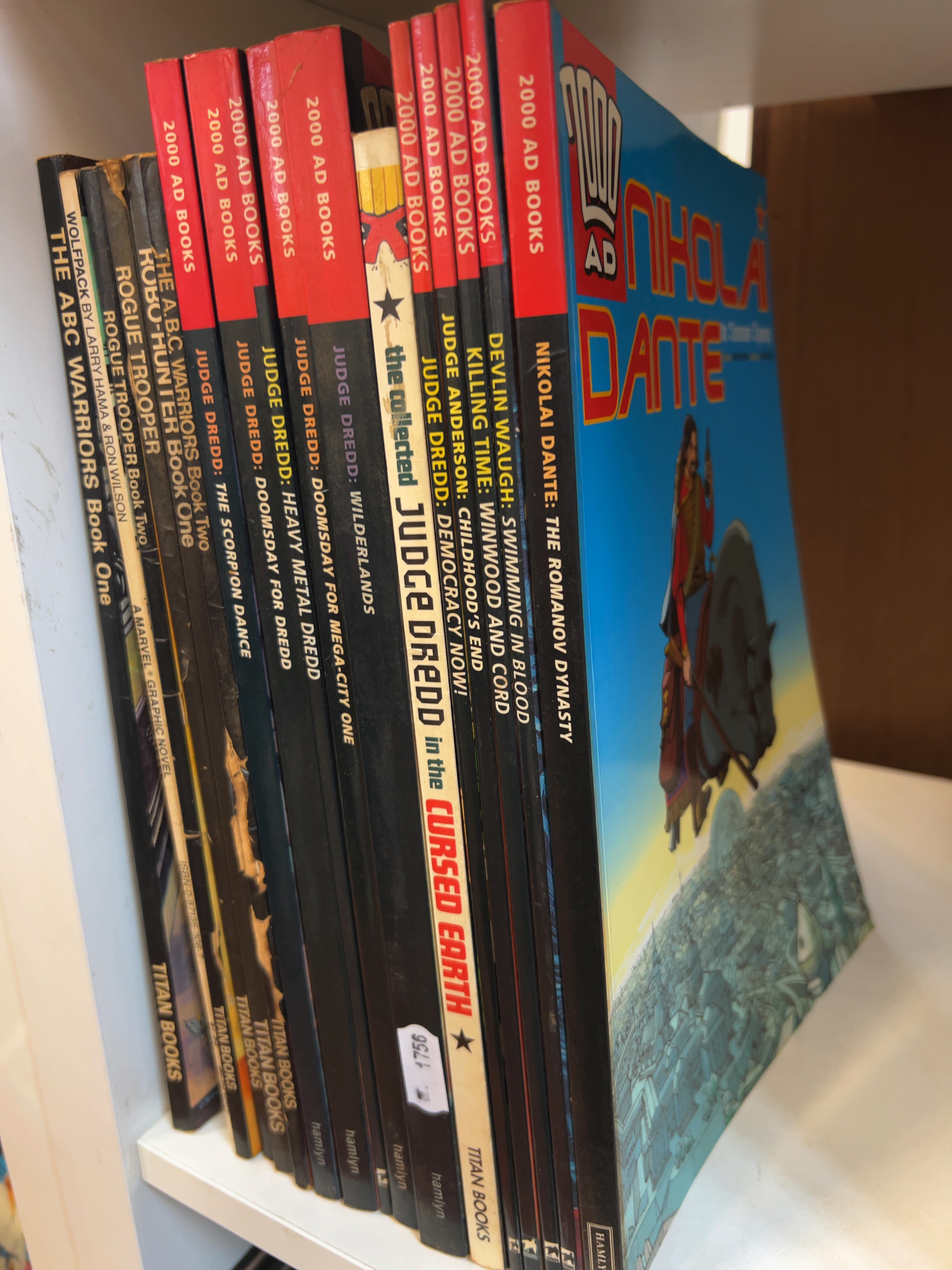 Seventeen Late 20th Century 2000 AD Graphic Novels Including Judge Dredd and ABC Warriors