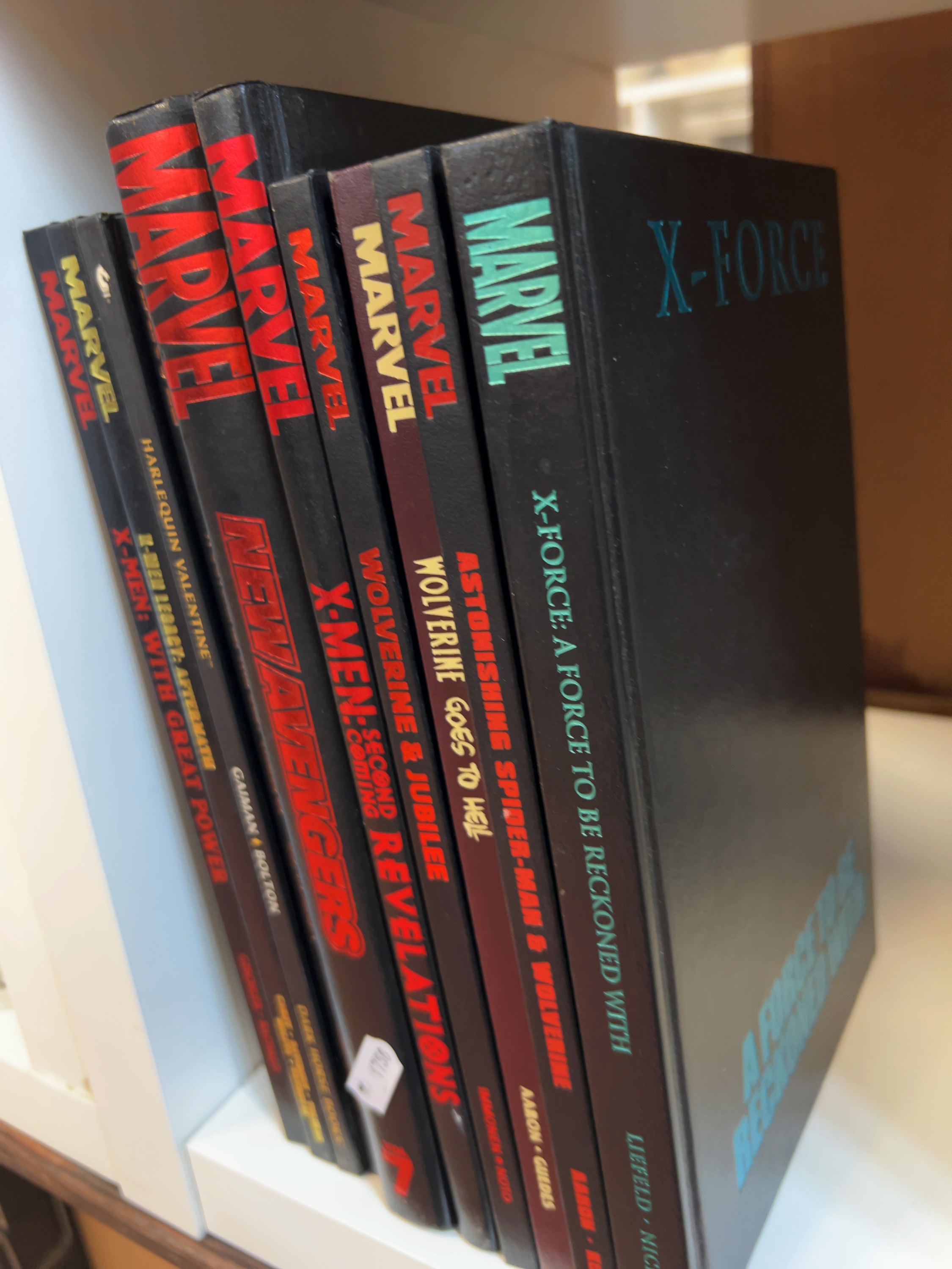 Ten Marvel and Dark Horse Comics Hardcover Graphic Novels Including Wolverine and X-Men Titles