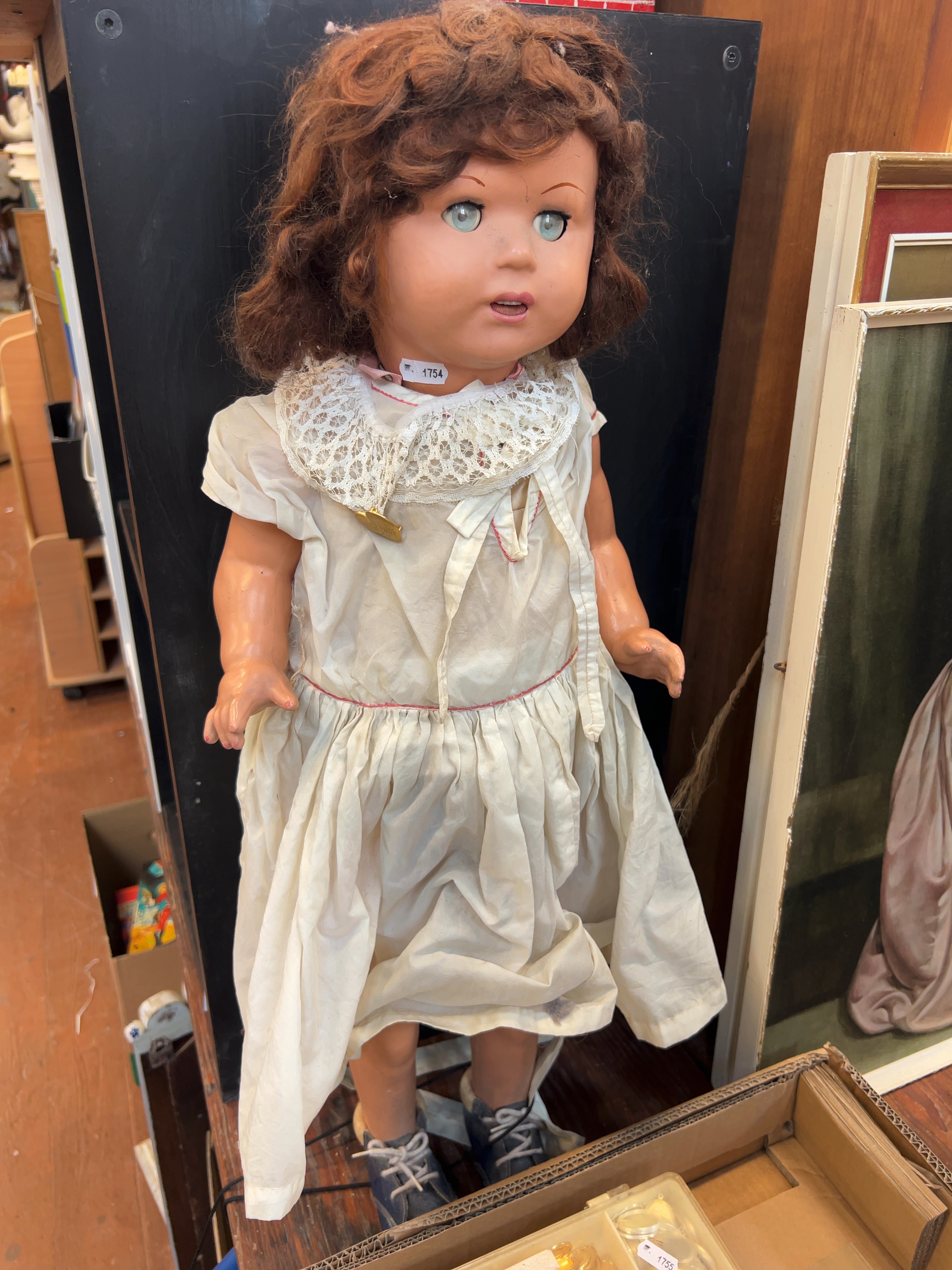 Mid-20th Century Doll in Period Dress