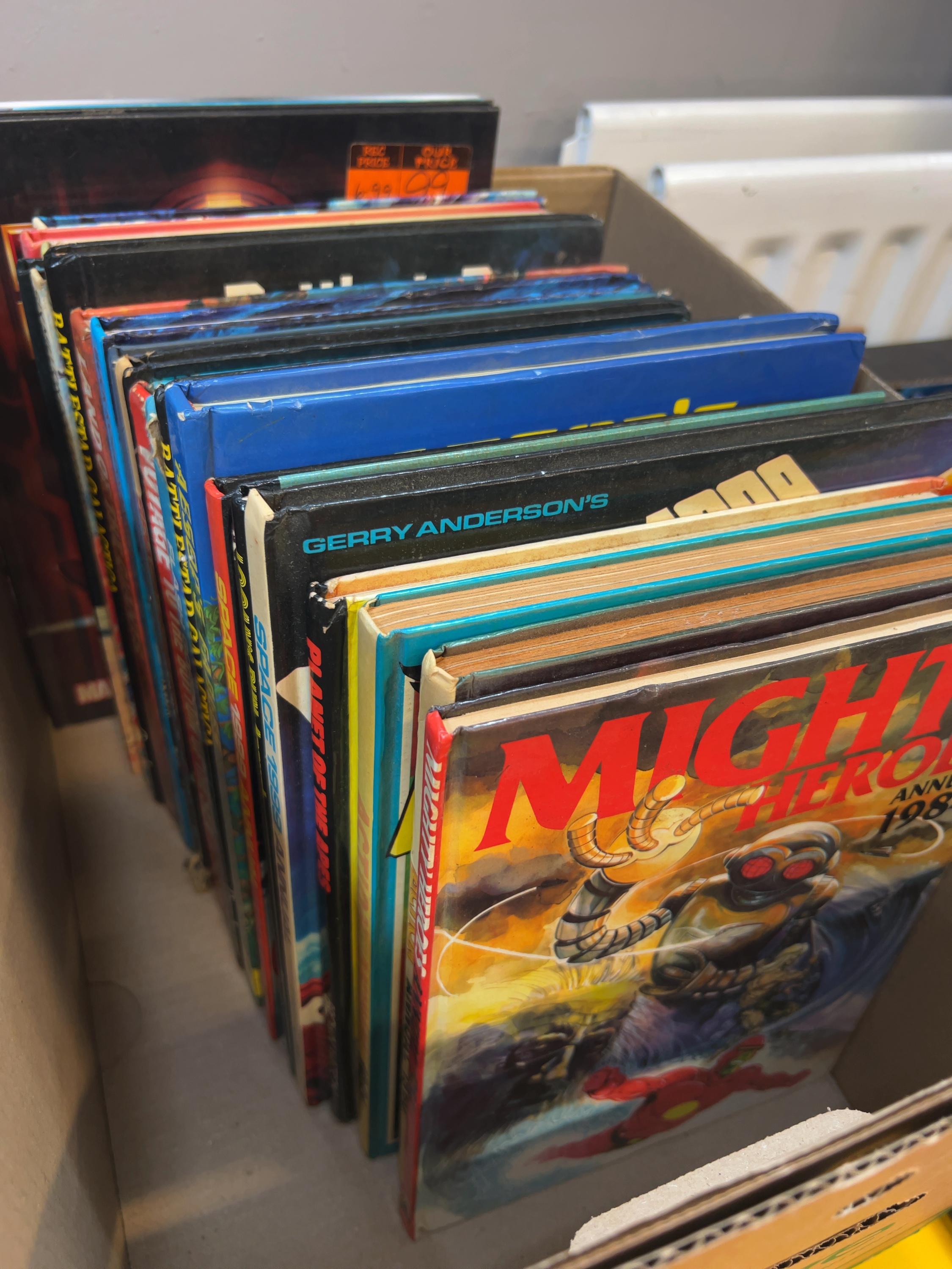 Approx. 20 Late 20th-century British Television and Comic Annuals including Space: 1999 and Battlestar Galactica
