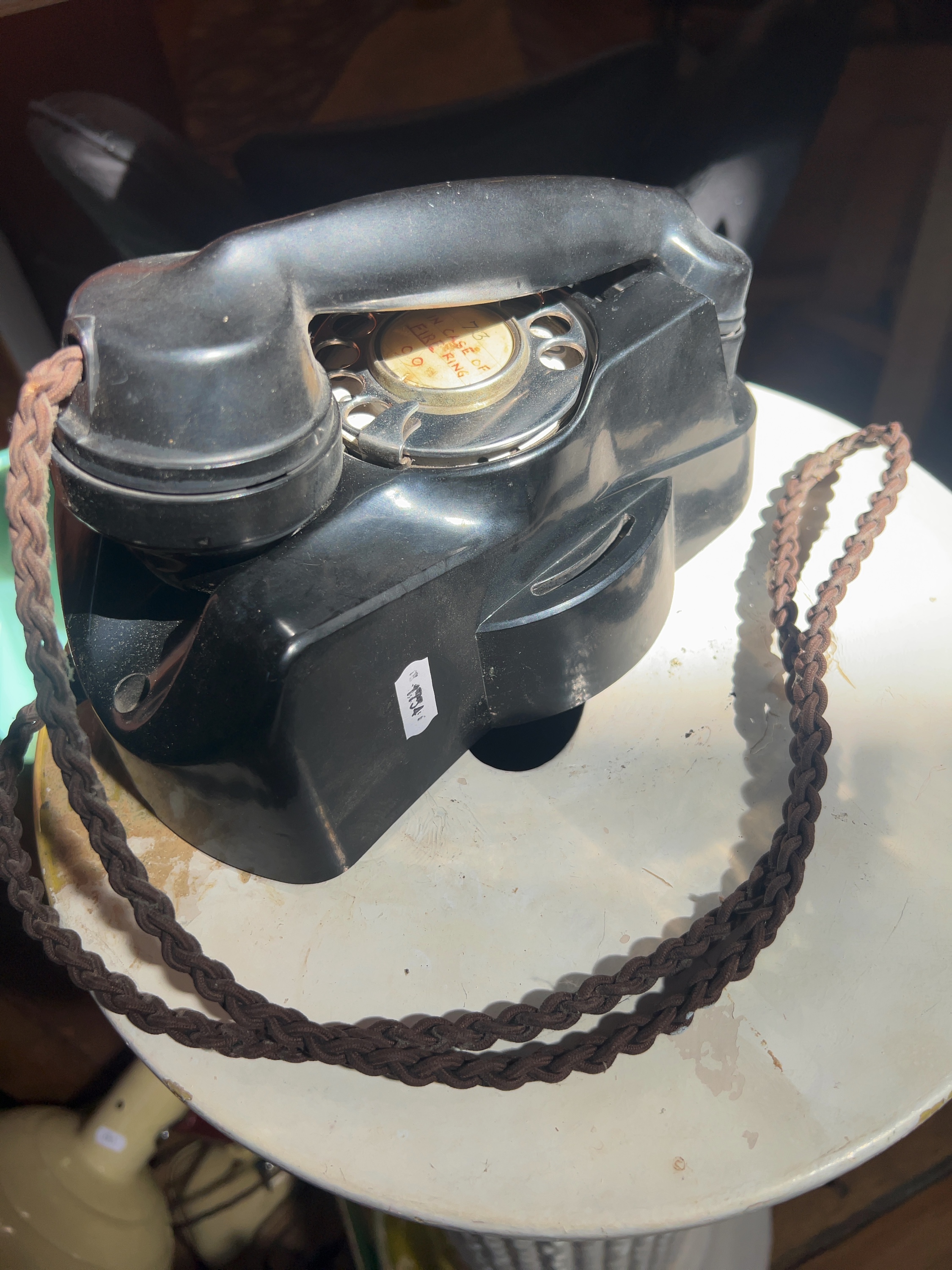 Mid-20th Century G.E.C. ST 2501 Bakelite Rotary Dial Telephone