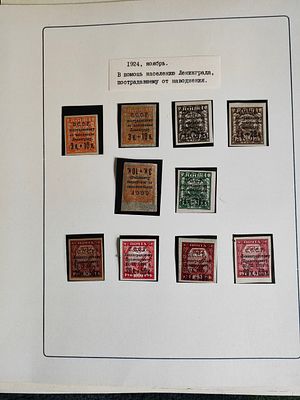 Страница из старинной коллекции РСФСР
Основные позиции в состоянии **