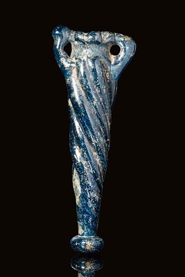 A SYRIAN OR EGYPTIAN AMPHORETTE WITH TWISTED BODY. Syria, or Egypt, Ca. 8th - 10th century AD. A 