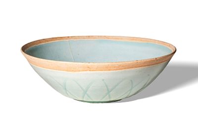 CHINESE LOTUS QINGBAI BOWL. Southern Song Period, Song Dynasty, Ca. AD 960 - 1279. A delicately 