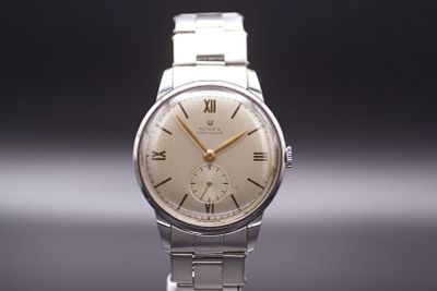 Rolex Precision Reference 4890 Manual Winding Wristwatch 'Oversize' Stainless Steel Case, With Rare