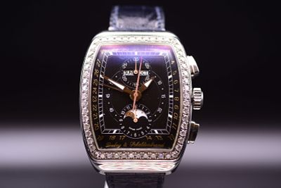 Dubey & Schaldenbrand Grand Chrono Astro Diamond Moon Phase Wrist Watch. C. 2005AThe Dubey &amp; 