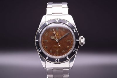 Rolex Submariner Tropical Radium Spider Dial Big Crown Extremeley Rare 'James Bond' Ref 6538 C.1957