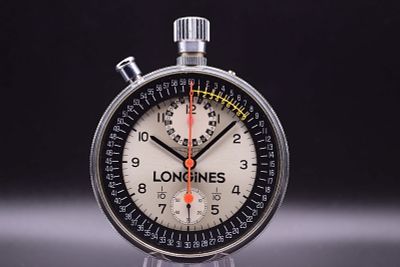 Longines: An Official Olympic Rattrapante Split-Second Chronograph Stopwatch Ref 8350 The 'Mexico 19