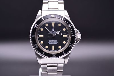 Rolex Submariner Ref 5512 'Feet-first' Matte Four-Line Dial And Bracelet c.1968 Including Box. C. 