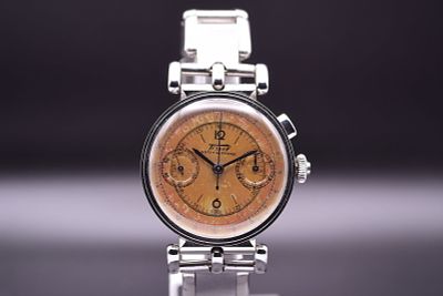 Tissot Antimagnetique Chronograph Tropical Dial Telemeter & Tachymeter Scales C.1940. C. 1940AA 