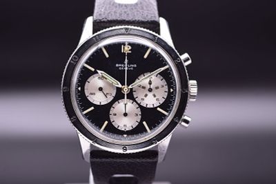 Breitling Co-Pilot AVI 765 Chronograph Bi Directional Rotating Bezel Men's Wristwatch c.1960. C.1 