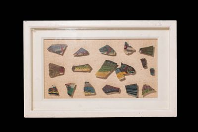 COLLECTION OF ROMAN POLYCHROME GLASS SECTILIA WITH NILOTIC FISH - EX CHRISTIE'S. Ca. 100 BC - AD 