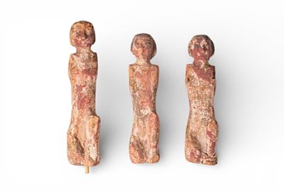 COLLECTION OF EGYPTIAN WOODEN ROWERS. Middle Kingdom, Ca. 2055 - 1790 BC. A collection of three 