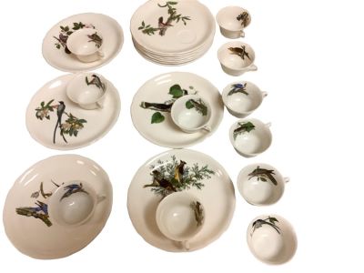 Alfred Meakin China, Folio Edition of Audubonís ì Birds of America". (23) pieces. 12 