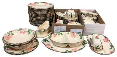 Franciscan ìDesert Roseî. (86) pieces. Marked. Some pieces are chipped. No crazing 