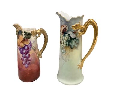 (2) Large Pitchers. J. P. L. France 11.5&icirc; x opening 3&icirc; , and H&amp;C Bavaria 13.5 " x opening 