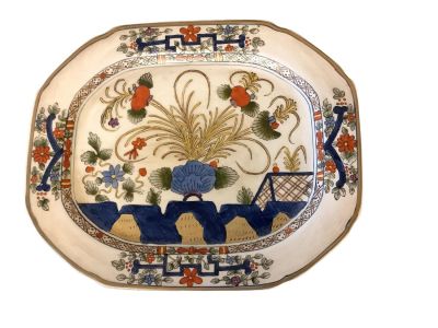 (2) Platters. Asian Accent Platter, number 5. &amp; J&amp;G Meakin , England. Number 22. Platter 