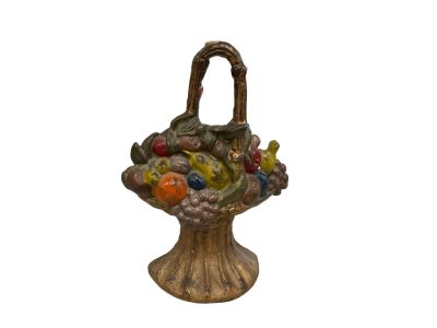 Antique Cast Iron Flower Basket Door Stop 10.5&icirc; T. Condition: We have endeavored to describe 