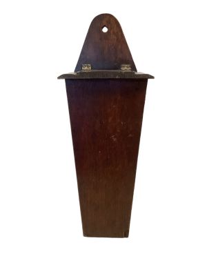 Wooden Wall Mount Candle Box Measures 6.6&icirc;Lx5&icirc;Dx20.5&icirc;H. See photos for any chips or other 