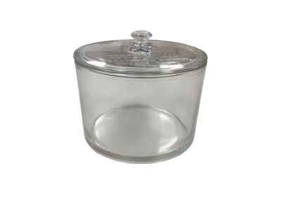 Sanitary Refigerator Jar with Lid Jar measures 7.5&icirc;Dx5&icirc;H (7&icirc; including lid). No noted chips 