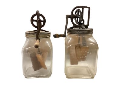 Dazey Churns Dazey Churn No. 40 and Dazey Churn No. 60. Mechanisms both turn freely-one is 